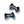 Load image into Gallery viewer, Halo Luxe Rosette Velvet Double Clip Set - Navy