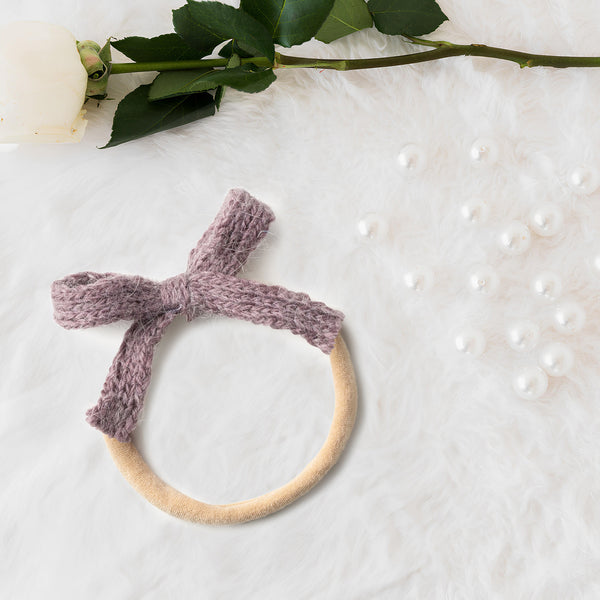 Halo Luxe Avery Ribbed Knit Baby Band - Lilac
