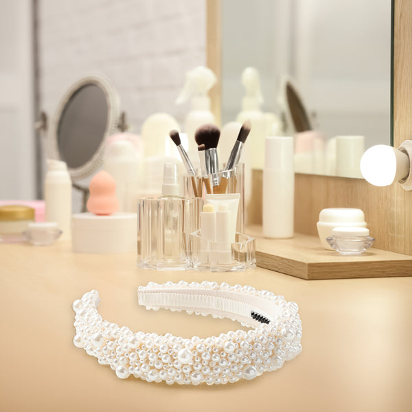 Halo Luxe Becca Pearl Headband - Ivory