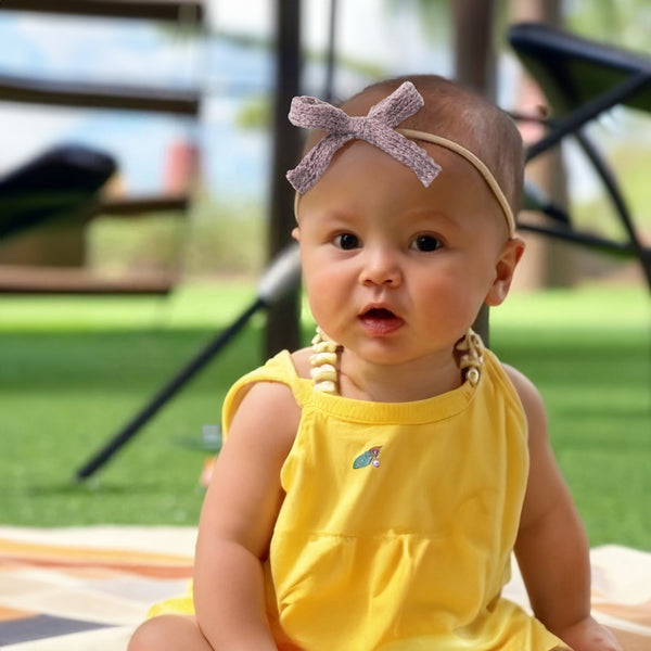 Halo Luxe Avery Ribbed Knit Baby Band - Lilac