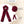 Load image into Gallery viewer, Halo Luxe Mia Corduroy Signature Bow Logo Long Tail Scrunchie - Ruby