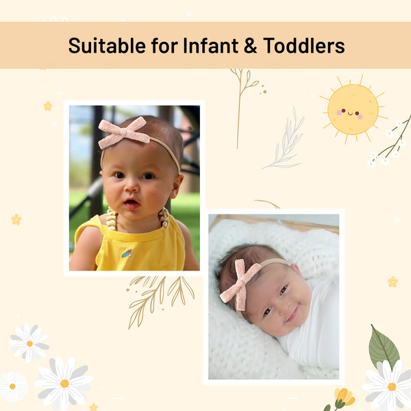 Halo Luxe Avery Ribbed Knit Baby Band - Ballet Slipper