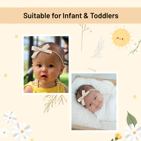 Halo Luxe Avery Ribbed Knit Baby Band - Ivory