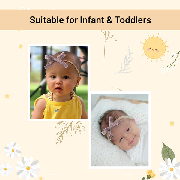 Halo Luxe Avery Ribbed Knit Baby Band - Lilac