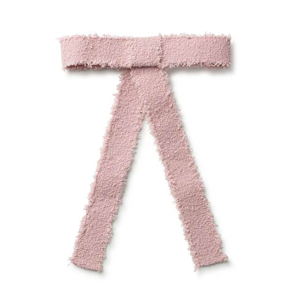 Halo Luxe Amara Deconstructed Woolen Long Tail Clip - Pastel Pink