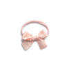 Halo Luxe Gumdrop Scalloped Satin Baby Bow Headband - Ballet Slipper