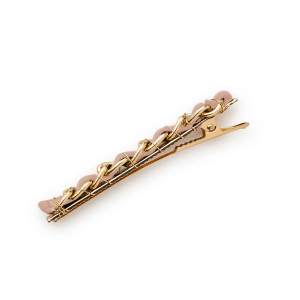 Halo Luxe Coco Gold Chain Clip - Ballet Slipper