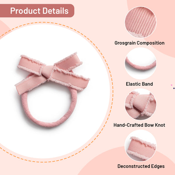 Halo Luxe Dahlia Deconstructed Grosgrain Ribbon Baby Band - Mauve