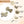 Load image into Gallery viewer, Halo Luxe Dahlia Deconstructed Grosgrain Ribbon Double Clip Set - Gold