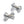 Load image into Gallery viewer, Halo Luxe Dahlia Deconstructed Grosgrain Ribbon Double Clip Set - Silver