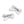 Load image into Gallery viewer, Halo Luxe Dahlia Deconstructed Grosgrain Ribbon Double Clip Set - White