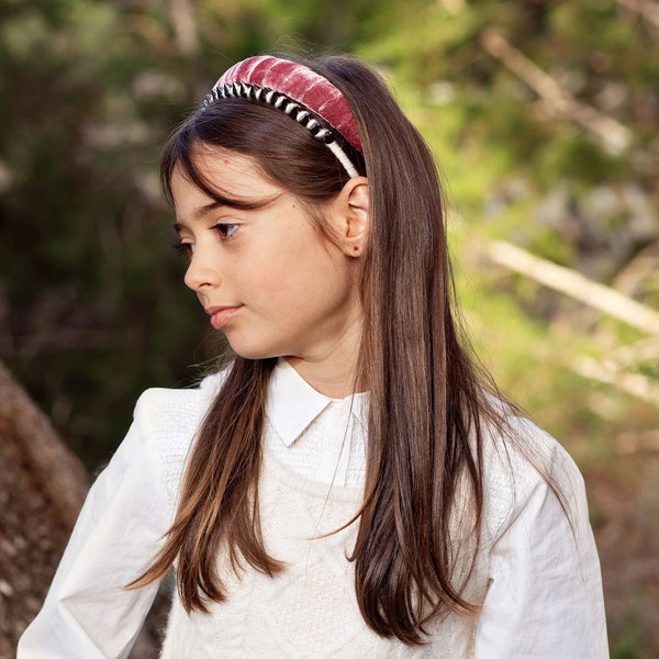 Halo Luxe Hazel Knit Rivet Headband - Strawberry
