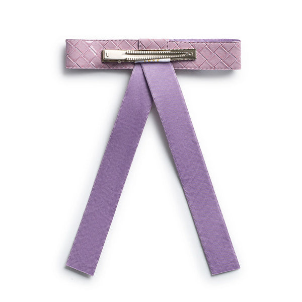 Halo Luxe Poppy Braided Woven Patent Clip - Lavender