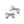 Load image into Gallery viewer, Halo Luxe Rosa Vintage Satin Double Bow Clips - Champagne
