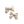 Load image into Gallery viewer, Halo Luxe Rosa Vintage Satin Double Bow Clips - Champagne