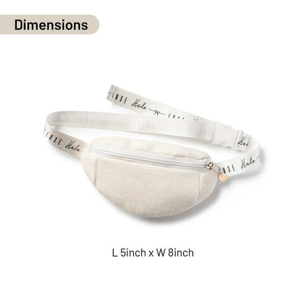 Halo Luxe Terry Belt Bag - Ivory