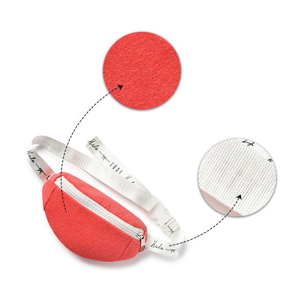 Halo Luxe Terry Belt Bag - Strawberry