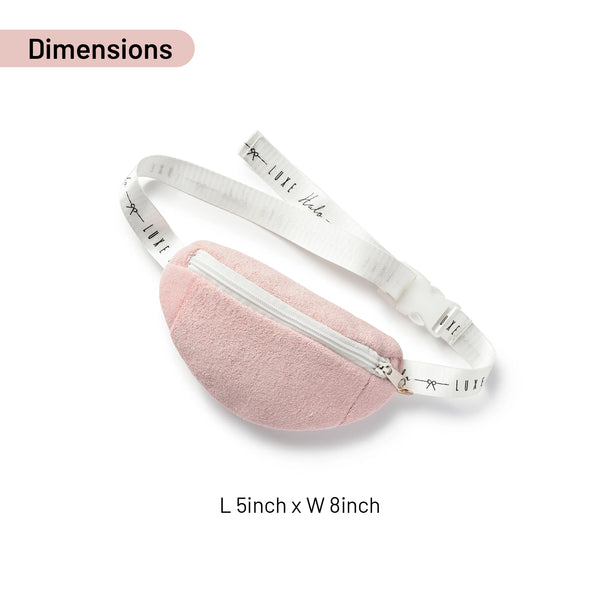 Halo Luxe Terry Belt Bag - rose