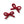 Load image into Gallery viewer, Halo Luxe Juliana Textured Knit Double Clip - Ruby