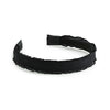 Halo Luxe Mae Lattice Lace Headband - Black