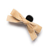 Halo Luxe Laura Velvet Bow Large Claw Clip - Oatmeal