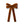 Load image into Gallery viewer, Brown velvet bow clip on a white background