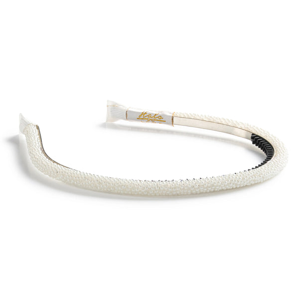 Halo Luxe Sprinkle Pearl Headband - White