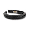Halo Luxe Taffy Patent Leather Padded Wrapped Headband - Black