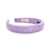 Taffy Patent Leather Padded Wrapped Headband - Lavender