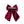 Load image into Gallery viewer, Red bow hair clip with a silver barrette on a white background