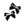Load image into Gallery viewer, Velvet Double Clip Set black hair bows with silver clips on a white background