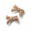 Halo Luxe Clara Tweed Double Clip Set - Caramel
