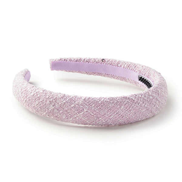 Halo Luxe Clara Tweed Padded Headband - Lavender