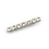 Halo Luxe Crystal Satin Clip - Ivory