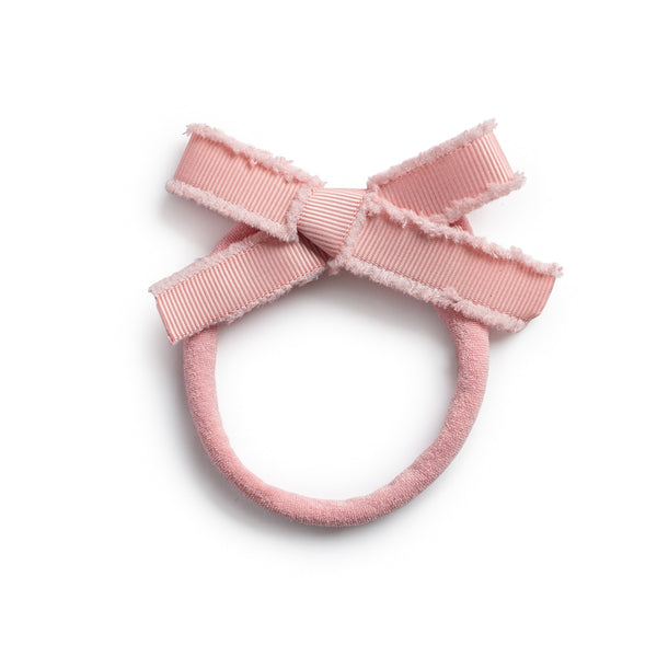 Halo Luxe Dahlia Deconstructed Grosgrain Ribbon Baby Band - Mauve