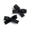 Halo Luxe Dahlia Deconstructed Grosgrain Ribbon Double Clip Set - Black