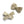 Load image into Gallery viewer, Halo Luxe Dahlia Deconstructed Grosgrain Ribbon Double Clip Set - Gold
