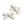 Load image into Gallery viewer, Halo Luxe Dahlia Deconstructed Grosgrain Ribbon Double Clip Set - Ivory