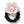 Load image into Gallery viewer, Black Halo Luxe Estella Tweed Pearl Ponytail Holder for Girls with a pink flower and pearl in center