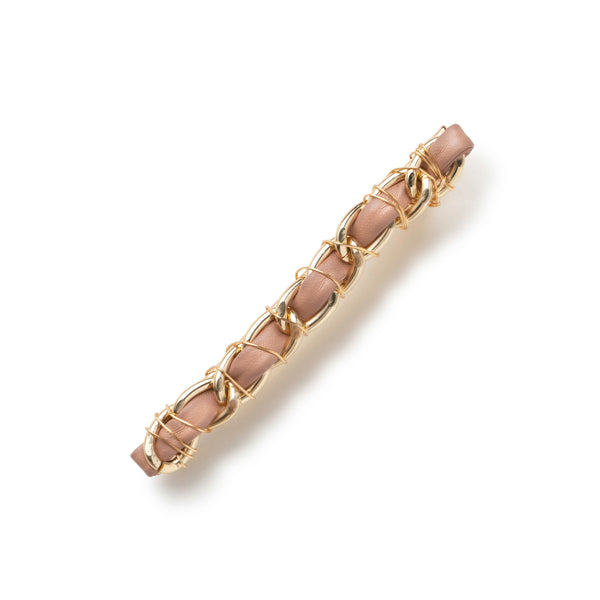 Halo Luxe Coco Gold Chain Clip - Mauve