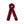 Load image into Gallery viewer, Halo Luxe Mia Corduroy Signature Bow Logo Long Tail Scrunchie - Ruby