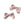 Load image into Gallery viewer, Halo Luxe Rosa Vintage Satin Double Bow Clips - Mauve