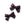 Load image into Gallery viewer, Halo Luxe Rosa Vintage Satin Double Bow Clips - Plum