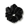 Halo Luxe Rosa Vintage Satin Scrunchie - Black