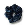 Halo Luxe Rosa Vintage Satin Scrunchie - Navy