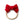 Load image into Gallery viewer, A red velvet baby headband with a rosette detail on the top.