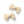 Load image into Gallery viewer, Halo Luxe Rosette Velvet Double Clip Set - Cream