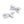 Load image into Gallery viewer, Halo Luxe Hopscotch Twill Double Clip Set - White