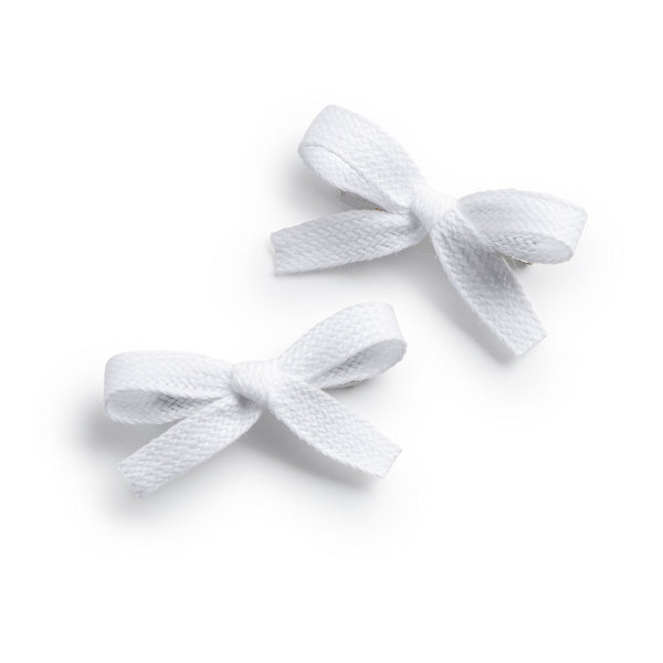 Halo Luxe Hopscotch Twill Double Clip Set - White
