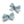 Load image into Gallery viewer, Halo Luxe Mae Lattice Lace Double Clip Set - Powder Blue